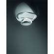 Artemide Pirce Micro Decorative 3000K LED Wall Washer with A Thin Ceiling Plate in Black