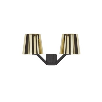 Tom Dixon Base Matt Textured Cast Iron Base, Polished Brass