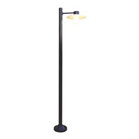Aubanne  Large Single Arm Frosted Glass Lamp Post