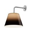 Flos Romeo Wall Light with Shade Outdoor W1 PVC FL in Grey Heat Formed