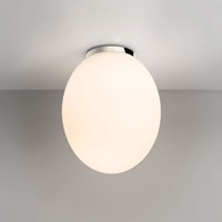 Cortona 240 White Glass Ceiling Light