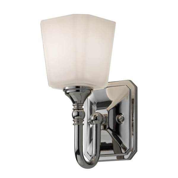 Elstead Concord Single Wall Light with Cut Corner Detail
