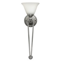 Bolla 1-Light Wall Torchiere Brushed Nickel