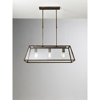 London Angular Indoor Suspension Lamp with Glass