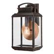 Elstead Byron 1-Light Clear Glass Wall Lantern in Large