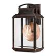 Elstead Byron 1-Light Clear Glass Wall Lantern in Medium