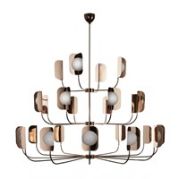 leaf 24-Light Metal Chandelier