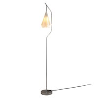 Hatton 3 Floor Light Black Braided Cable