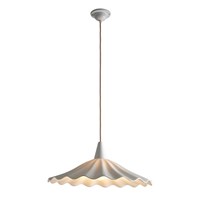 Christie Single Pendant Sand & Taupe Braided Cable
