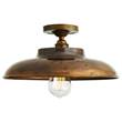 Mullan Lighting Telal Minimalist Factory Ceiling Fitting in Antique Brass