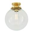 Mullan Lighting Riad 25cm Globe Ceiling Fitting in Polished Brass