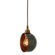 Mullan Lighting Bogota Quirky Pendant with Clean & Simple Design in Antique Brass