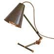 Mullan Lighting Comoro Industrial Table Lamp in Antique Brass