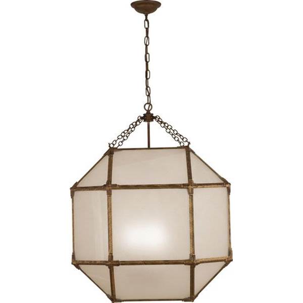 Visual Comfort Morris Large Frosted Glass Lantern