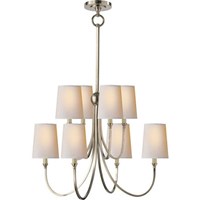 Reed Large Chandelier Natural Paper Shades