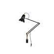 Anglepoise Original 1227 Brass Lamp with Wall Bracket in Jet Black