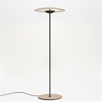 Ginger P LED Floor Lamp Lacquered Black Matt Metal Stem