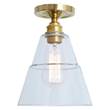 Mullan Lighting Rigale Flush Ceiling Fitting in Polished Brass