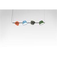Tam Tam 4 Small Linear Pendant Lacquered Aluminium Lampshades