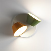 Tam Tam A2 Double Up & Down Wall Lamp Lacquered Metal Plate