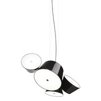 Tam Tam 3 Black Central Shade Pendant Various Satellite Shades