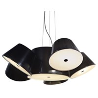 Tam Tam 5 Black Central Shade Pendant