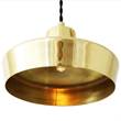 Mullan Lighting Splendor Single Brass Pendant in Polished Brass