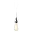 Mullan Lighting Dili Round Braided Suspension Pendant in Polished Chrome