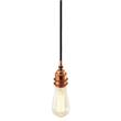 Mullan Lighting Dili Round Braided Suspension Pendant in Polished Copper