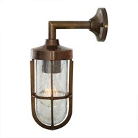 Cladach Crackled Glass Wall Light IP65