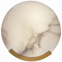 Melange Round Wall Sconce Alabaster