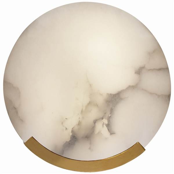 Visual Comfort Melange Round Wall Sconce with Alabaster