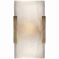 Covet Wide Clip Alabaster Wall Light