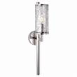 Visual Comfort Liaison Single Crackle Glass Sconce in Polished Nickel