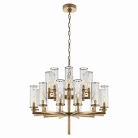 Liaison Crackle Glass Two-Tier Chandelier