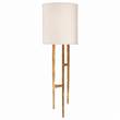 Visual Comfort Vail Wall Light with Natural Paper Shade in Gilded Iron