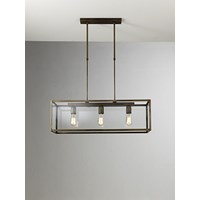 London Rectangle Indoor Suspension Lamp with Glass