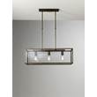 Il Fanale London Rectangle Indoor Suspension Lamp with Glass in Big
