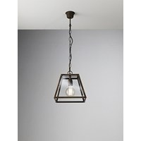 London Angular Indoor Suspension Lamp with Glass