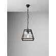 Il Fanale London Angular Indoor Suspension Lamp with Glass in Small