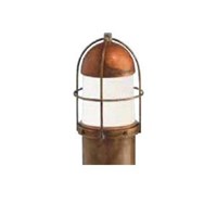 Garden White Glass Exterior Floor Light Post with Grid