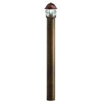 Garden Transparent Glass Exterior Floor Light Post with Grid