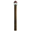 Il Fanale Garden Transparent Glass Exterior Floor Light Post with Grid in Large