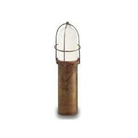 Garden White Glass Exterior Floor Light Post