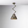 Il Fanale Loft Brass Indoor Iron Scissor Suspension Lamp in Small