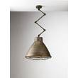Il Fanale Loft Brass Indoor Iron Scissor Suspension Lamp in Large