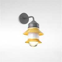 Santorini A Fixed Stem Outdoor Wall Lamp With Glass Diffuser