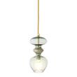EBB & FLOW Futura 11cm Mouthblown Glass Pendant in Forest Green