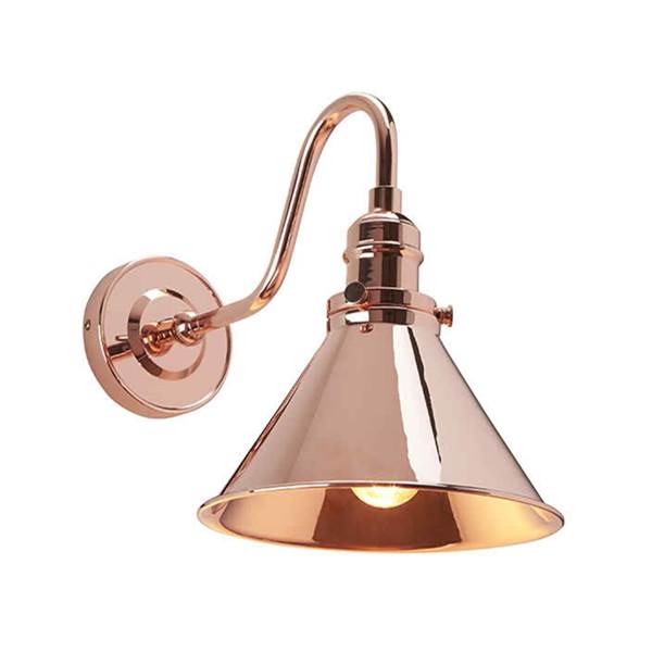 Elstead Provence 1lt Wall Light Polished Copper