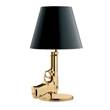 Flos Gun Small Beside Table Lamp with Die-Cast Aluminium Base in Shiny Gold 18K